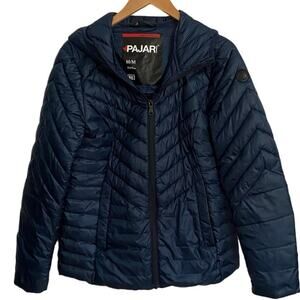Pajar Colette Womens Lightweight Packable Puffer Jacket Navy Womens Size Medium